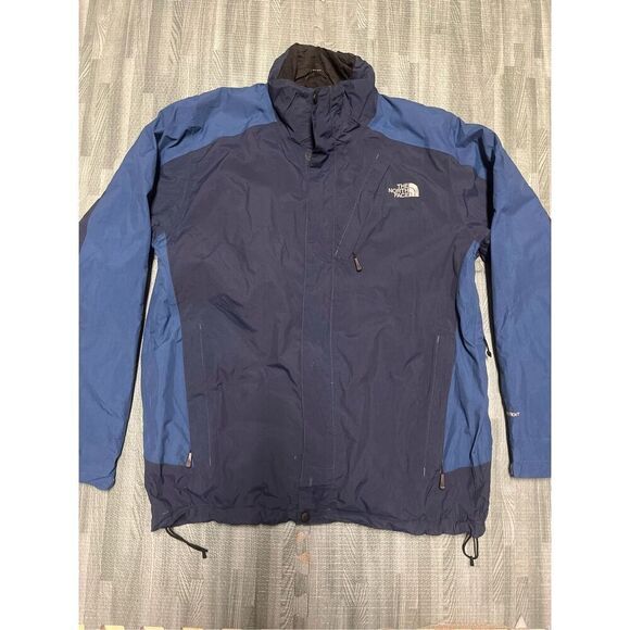 The North Face Hyvent Jacket Men’s Blue Rain Jacket  Size L - Picture 1 of 9